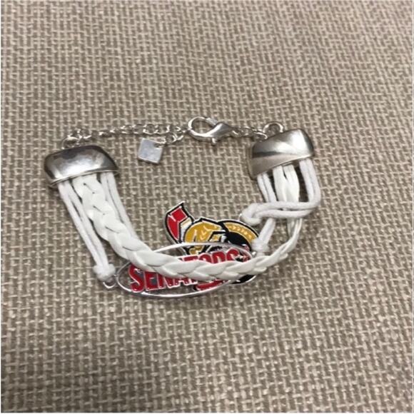 NHL Ottawa Senators White Braided Bracelet - Picture 4 of 7